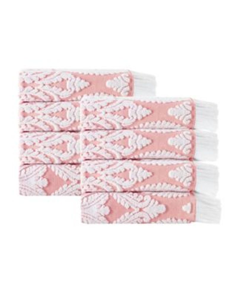 8pc Cotton Bath Towel Set White