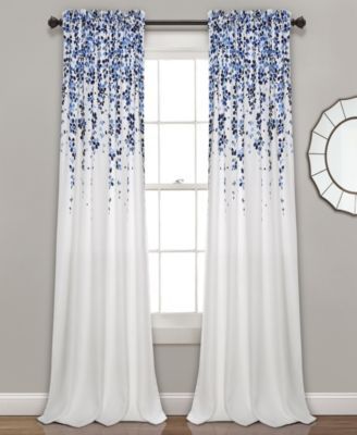 Weeping Flowers 52" x 84" Curtain Set