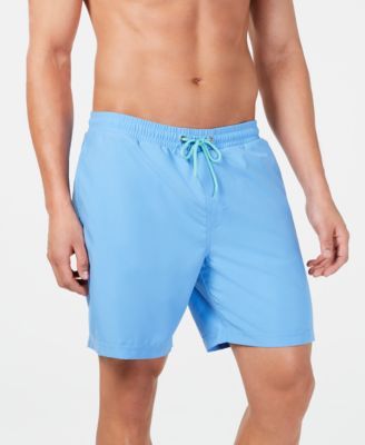 Men's Quick-Dry Performance Solid 7" Swim Trunks, Created for Macy's