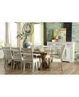 trisha yearwood coming home double trestle extendable dining table