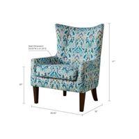 Brie Printed Fabric Accent Chair