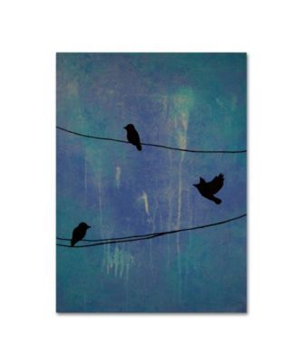 Nicole Dietz 'Birds Arrival' Canvas Art - 18" x 24"