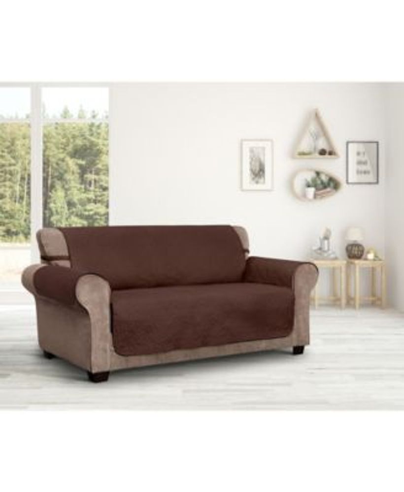 Machtigen te binden Berg P/Kaufmann Home Innovative Textile Solutions Belmont Leaf Secure Fit Sofa  Furniture Cover Slipcover | Connecticut Post Mall