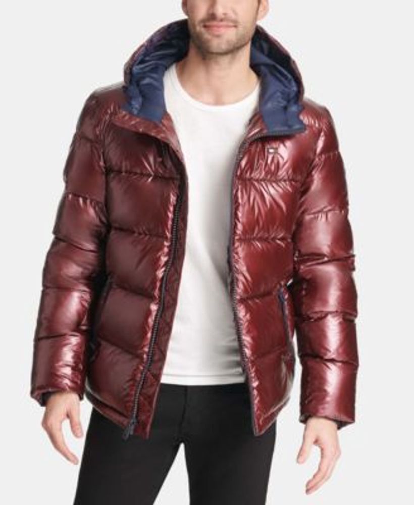 Men's Pearlized Performance Hooded Puffer Coat
