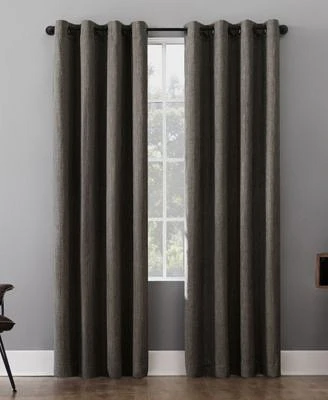 Patina 52" x Textured Blackout Curtain Panel