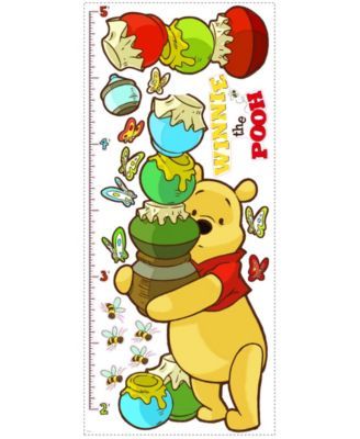Winnie The Pooh - Pooh Peel and Stick Inches Growth Chart