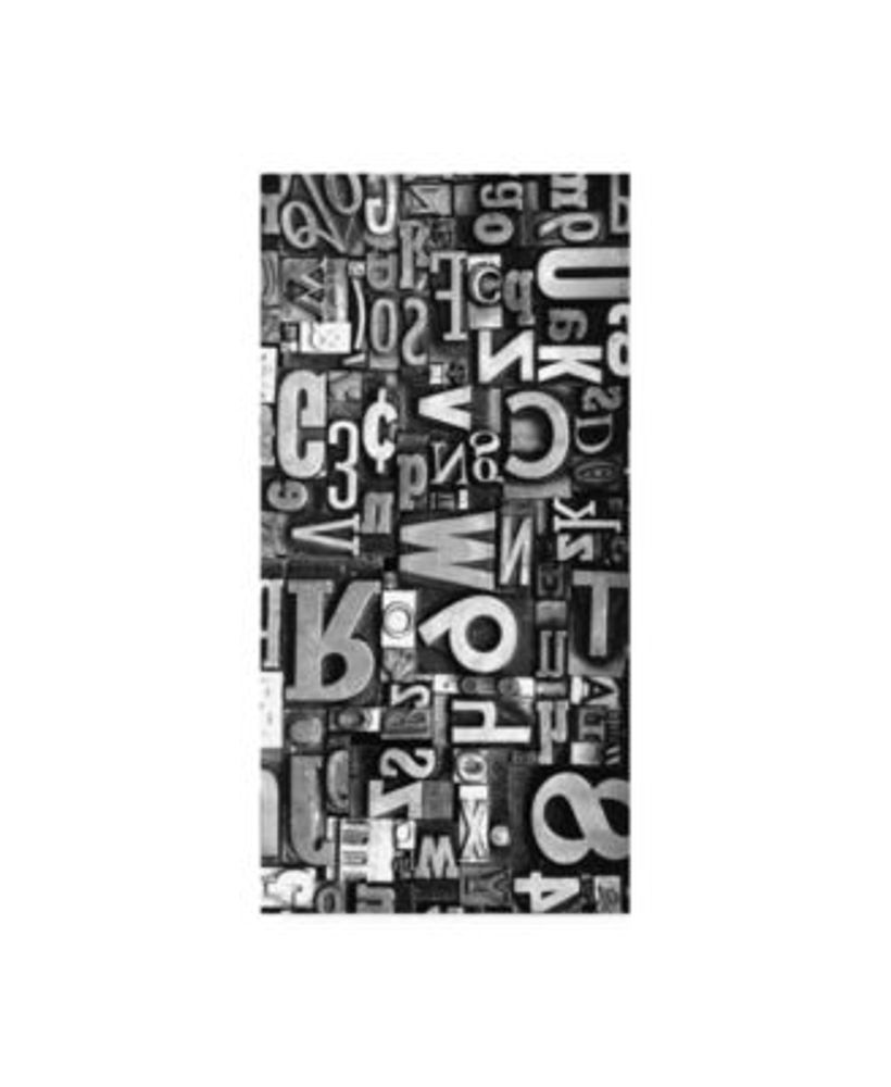 Typo Art wall art - 'The letter X