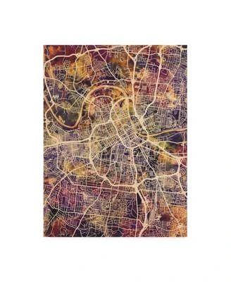 Michael Tompsett Nashville Tennessee City Map II Canvas Art