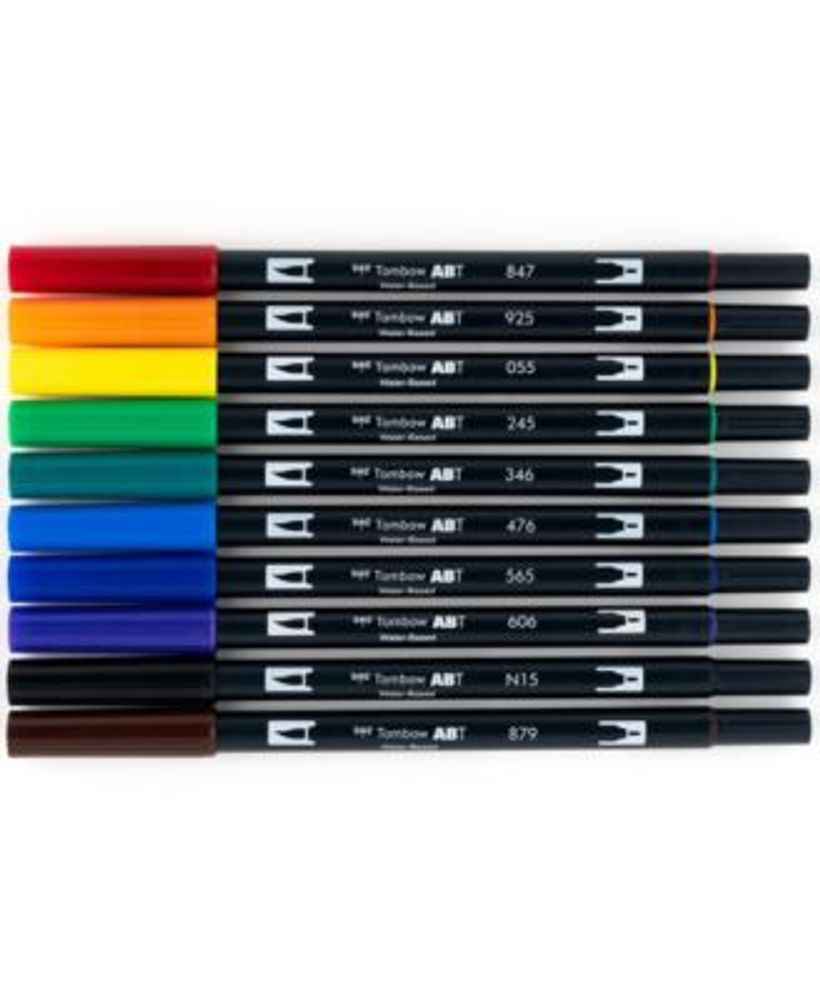 Tombow Dual Brush Pen Art Markers Primary