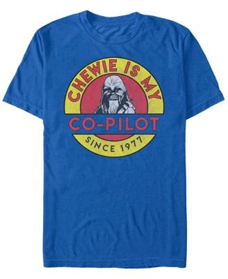 Star Wars Men's Classic Chewie Is My Co-Pilot Short Sleeve T-Shirt