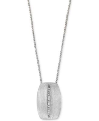 EFFY® Diamond 18" Pendant Necklace (1/20 ct. t.w.) in Sterling Silver