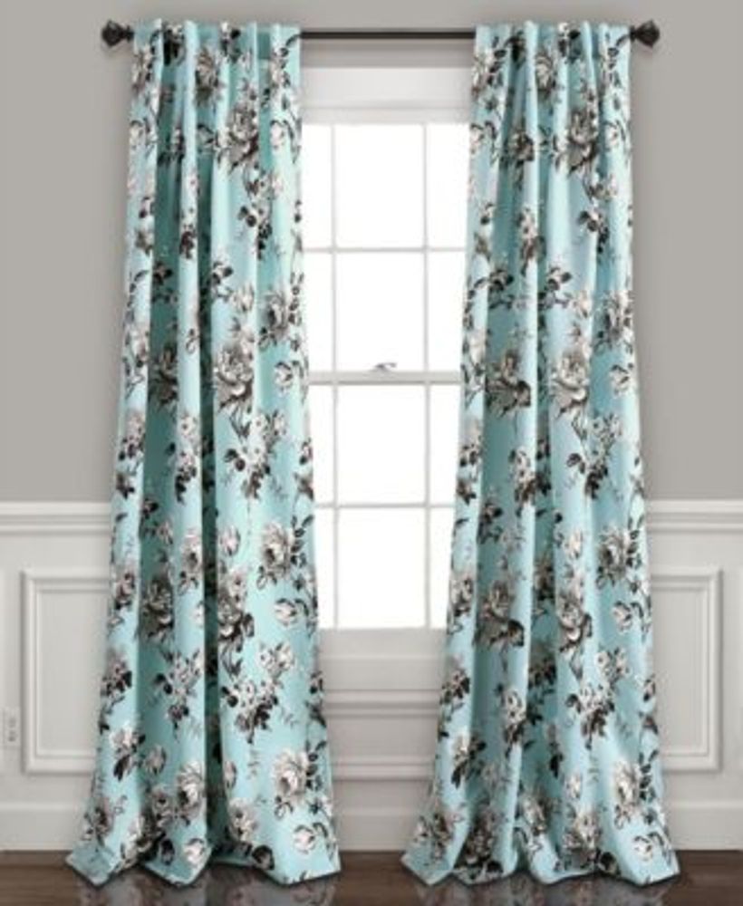 Tania Floral 52" x Curtain Set