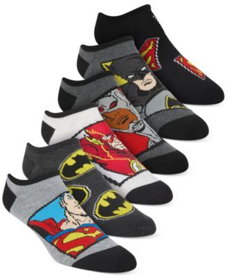 Little Boys 6-Pk. Justice League No-Show Socks