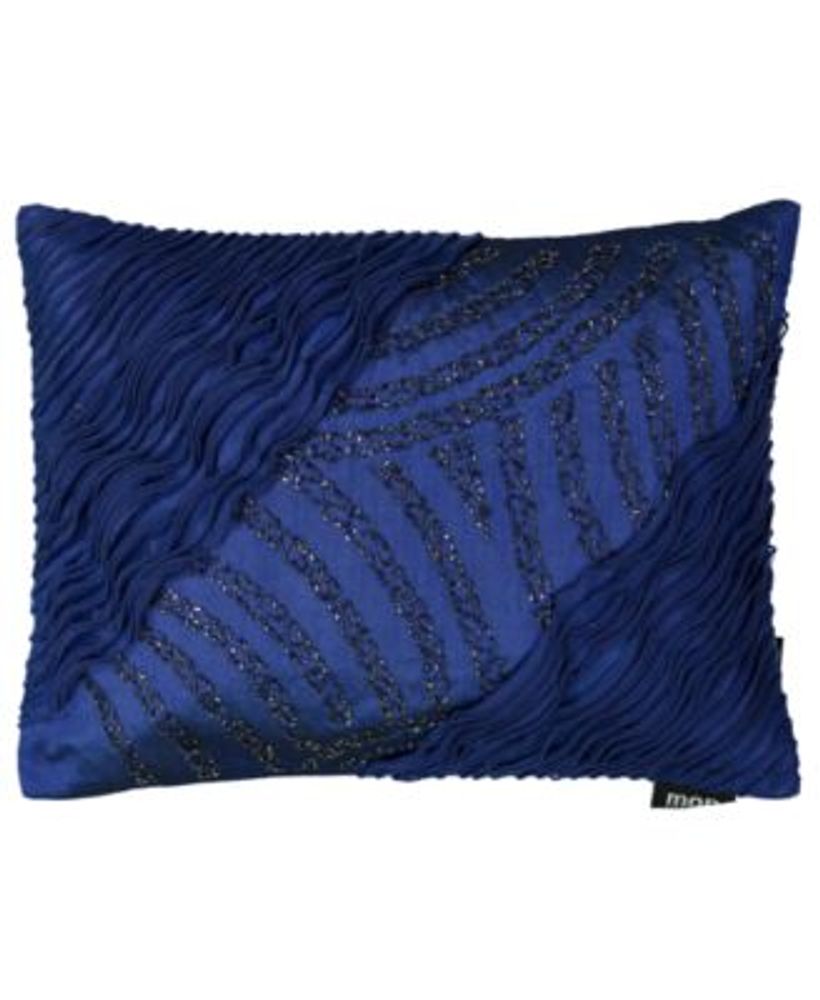 Beaded Snowflake Velvet Lumbar Throw Pillow