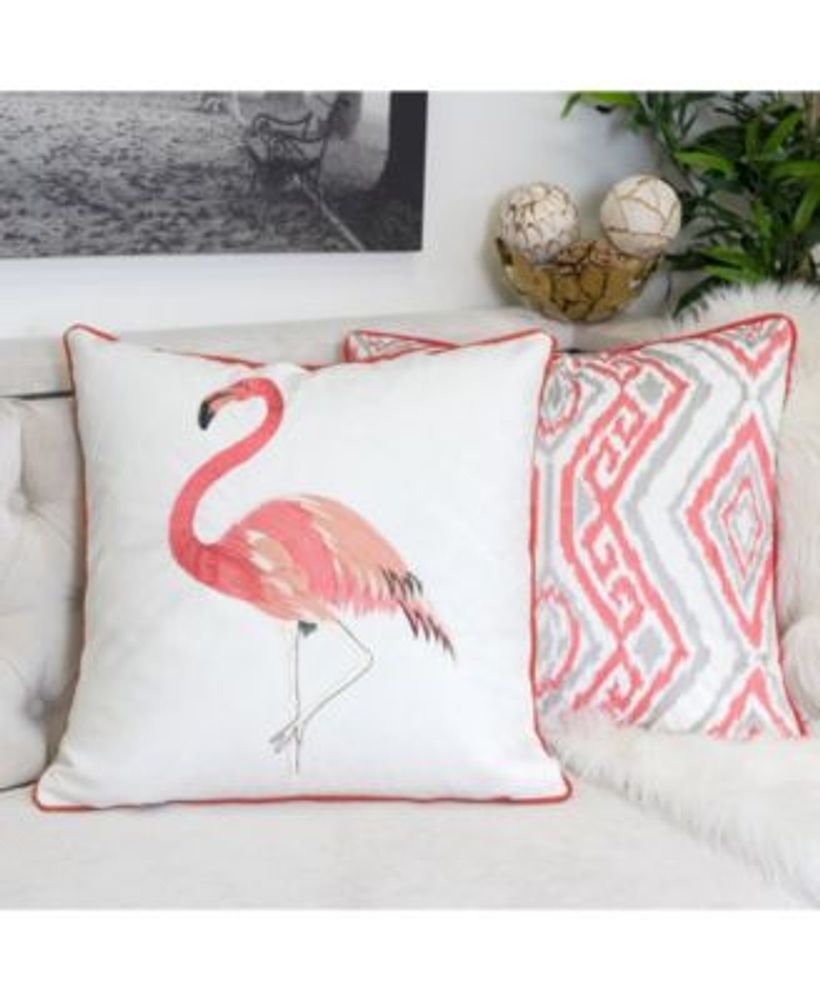 Flamingo Square Decorative Throw Pillow