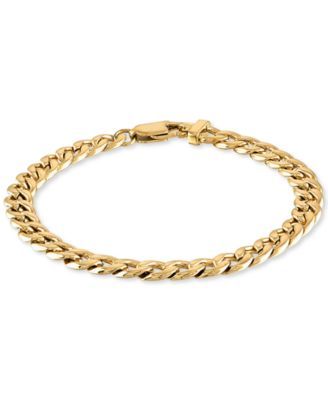 Curb Link Chain Bracelet Gold-Tone Ion-Plated Stainless Steel, Created for Macy's ( Also available Steel)
