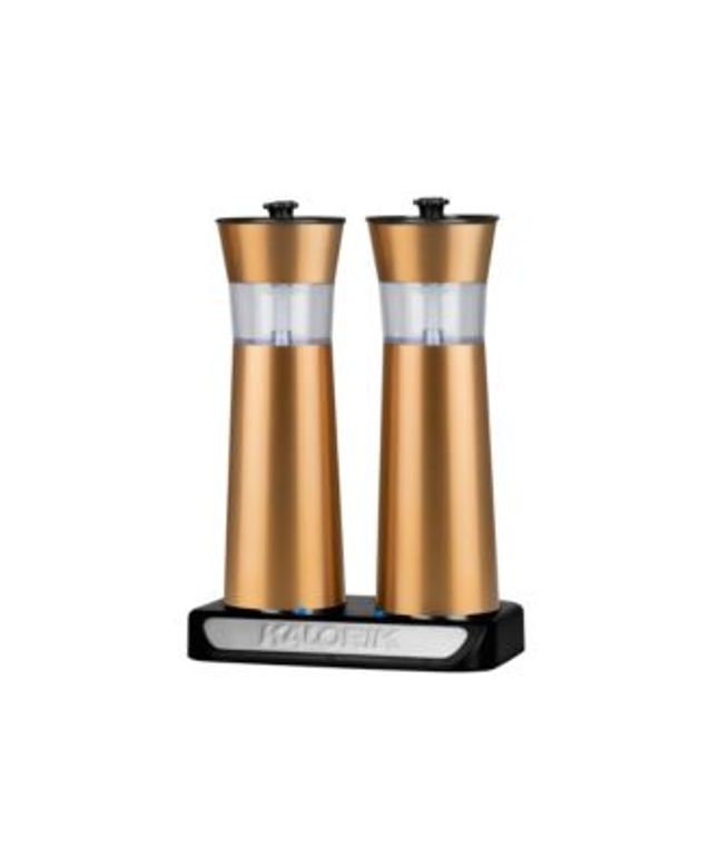 morphy richards salt and pepper copper