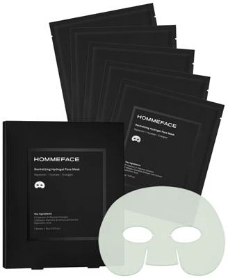 Men's Revitalizing Hydrogel Facial Sheet Mask Set, 5ct.