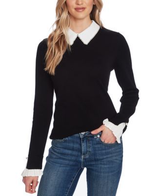 Peter-Pan Collar Pullover Sweater