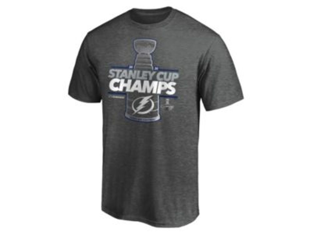 Men's Fanatics Branded Heathered Gray Tampa Bay Lightning 2021 Stanley Cup  Champions Jersey Roster T-Shirt 