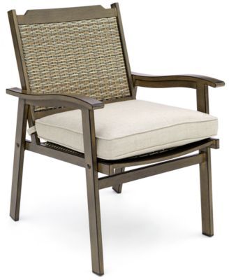 Kathan Outdoor Dining Chair with Sunbrella® Cushion, Create for Macy's