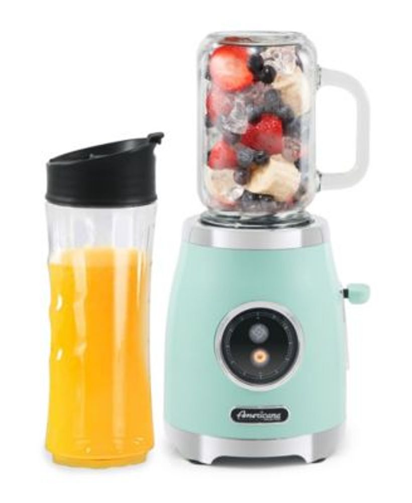 2 Cup Mason Jar Personal Smoothie Blender with Sports Bottle, 300W