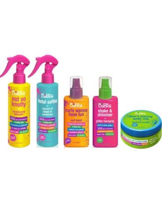 5-Pc. Pineapple Banana Conditioning Detangler, Coconut Oil Leave-In Conditioner, Curl Boost, Glitter Hairspray, Texture Paste Set