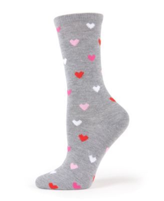Women's Delicate Hearts Crew Socks