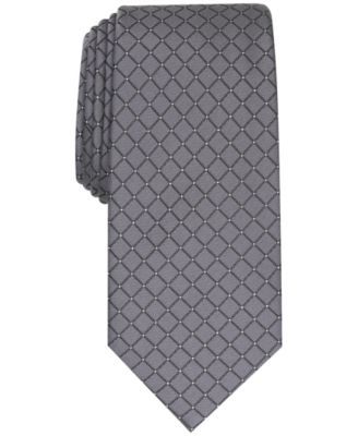 Men's Malone Grid Slim Tie, Created for Macy's