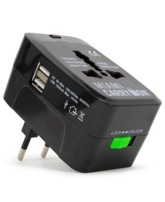 International Travel Adapter with Two USB Ports