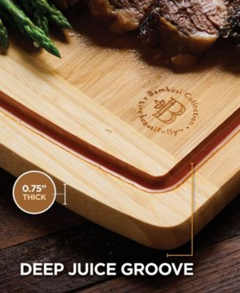 Cutting Board with Deep Juice Groove, Set of 2