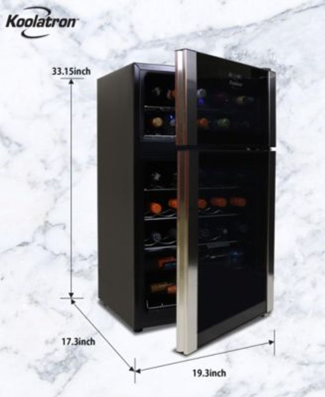 Nadeel bedrag verstoring Koolatron Elite Series 29 Bottle Dual Zone Wine Cooler, 3' Cubic | Mall of  America®