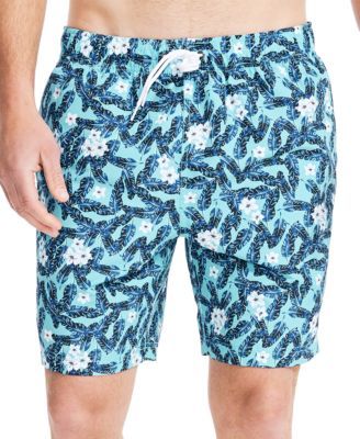 Men's Tropical Print 8" Swim Shorts