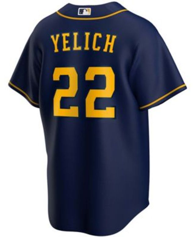 Men's Milwaukee Brewers Christian Yelich Nike Navy 50th Season Alternate  Authentic Player Jersey