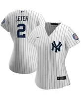 Women's New York Yankees Derek Jeter Nike White/Navy Home Replica