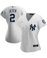 Derek Jeter New York Yankees Nike 2020 Hall of Fame Induction Replica Jersey  - White/Navy