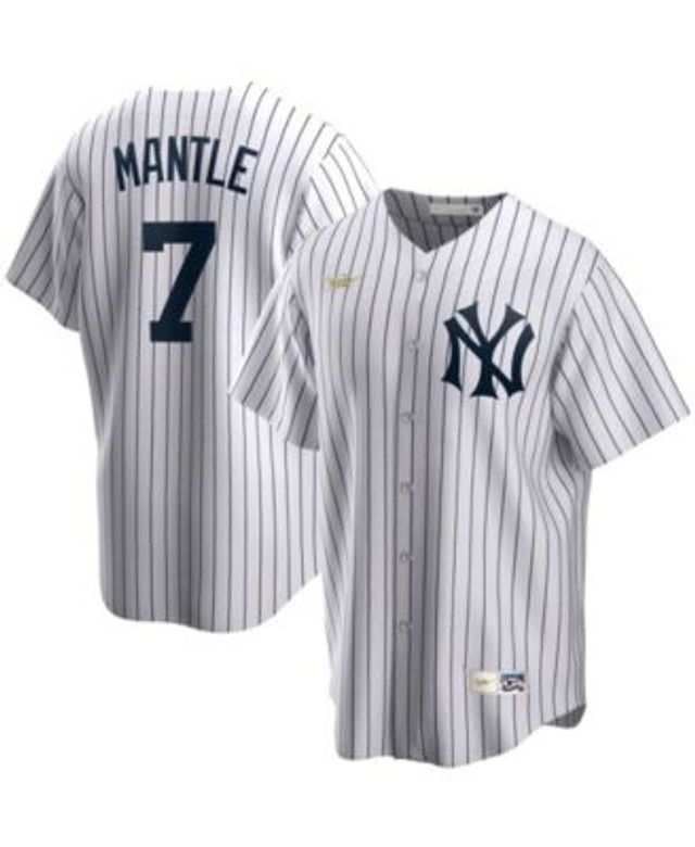 Mitchell & Ness Men's Derek Jeter White New York Yankees Cooperstown  Collection Authentic Jersey