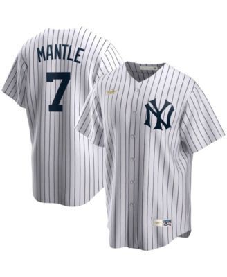 Men's New York Yankees Mickey Mantle Nike Navy Cooperstown Collection Name  & Number T-Shirt