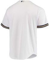 Nike Men's Cream Milwaukee Brewers Home Authentic Team Jersey