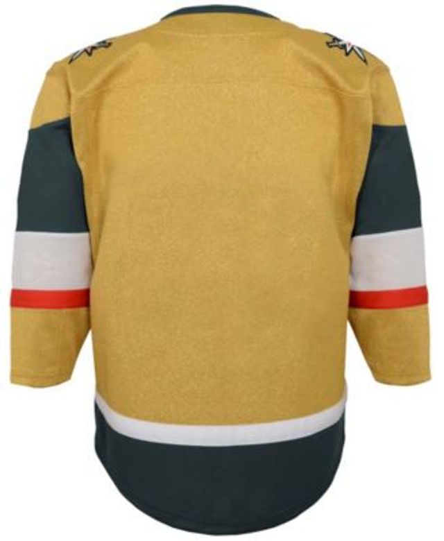 Vegas Golden Knights Starter Cross Check Jersey V-Neck Long Sleeve T-Shirt  - Gold/Black