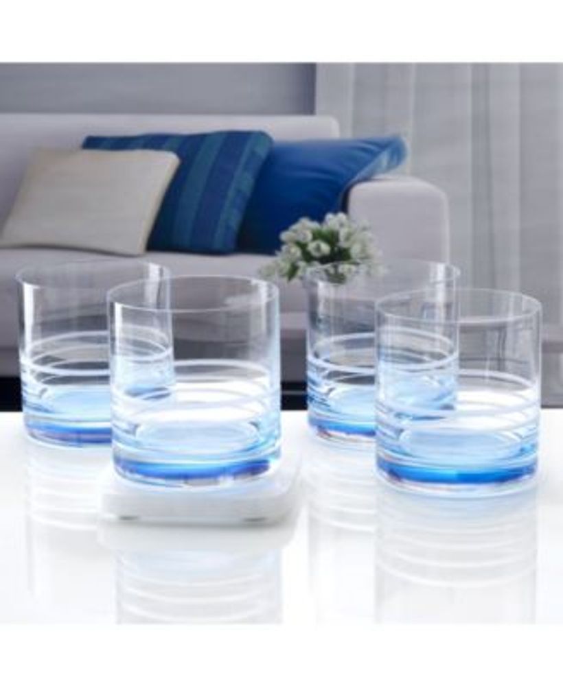 Blue Ombre Set of 4 Highball Glasses, Created for Macy's