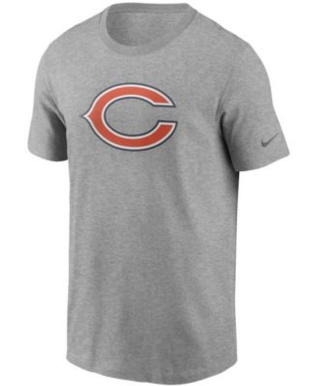 Chicago Bears NFL Mens Team Logo Gray Long Sleeve Henley