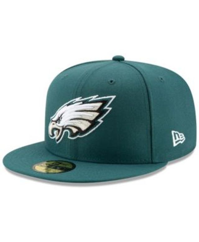 New Era 59Fifty Philadelphia Eagles Fitted Hat Cap Size 7 1/8 Green Black  NFL