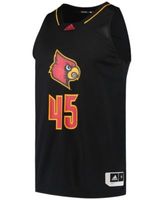 Men's adidas #45 Red Louisville Cardinals Swingman Basketball Jersey