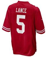 Men's Nike Trey Lance Scarlet San Francisco 49ers Alternate Vapor Limited Jersey in Red