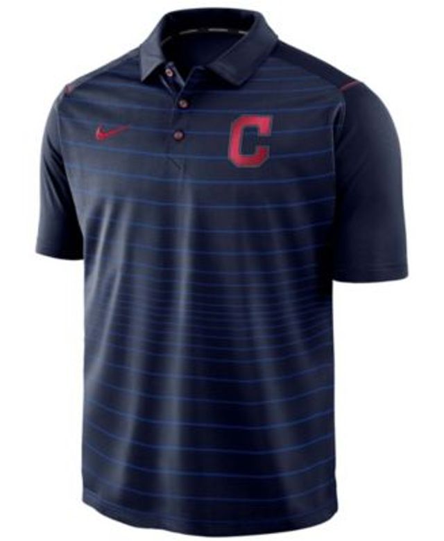 Cleveland Indians Nike Stripe Polo - Navy