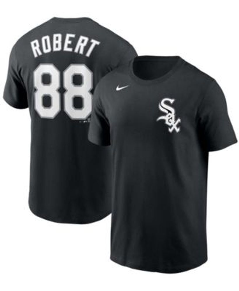 Men's Nike Luis Robert Black Chicago White Sox Name & Number T-Shirt