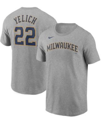 Christian Yelich Milwaukee Brewers Nike Youth Name & Number T-Shirt - Navy