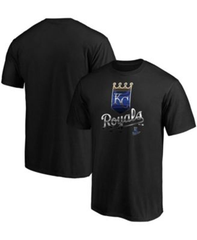 Fanatics Men's Black Kansas City Royals Midnight Mascot Team Logo T-shirt