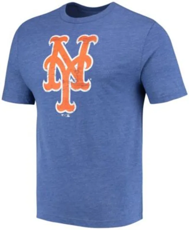 Men's Fanatics Branded Royal Los Angeles Dodgers Weathered Official Logo  Tri-Blend T-Shirt
